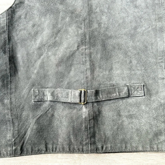 Vintage R&R Rest and  Relaxation Genuine Suede Leather Vest - Picture 9 of 10